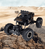 Remote Control Monster Truck Off-Road RC Rock Crawler Car with Rubber Tires Rechargeable Battery and Remote for Kids and Adults All Terrain Toy Truck