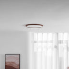 Modern Wood Flush Mount Ceiling Light With Slim Low-Profile Design — Harbor Light Co.
