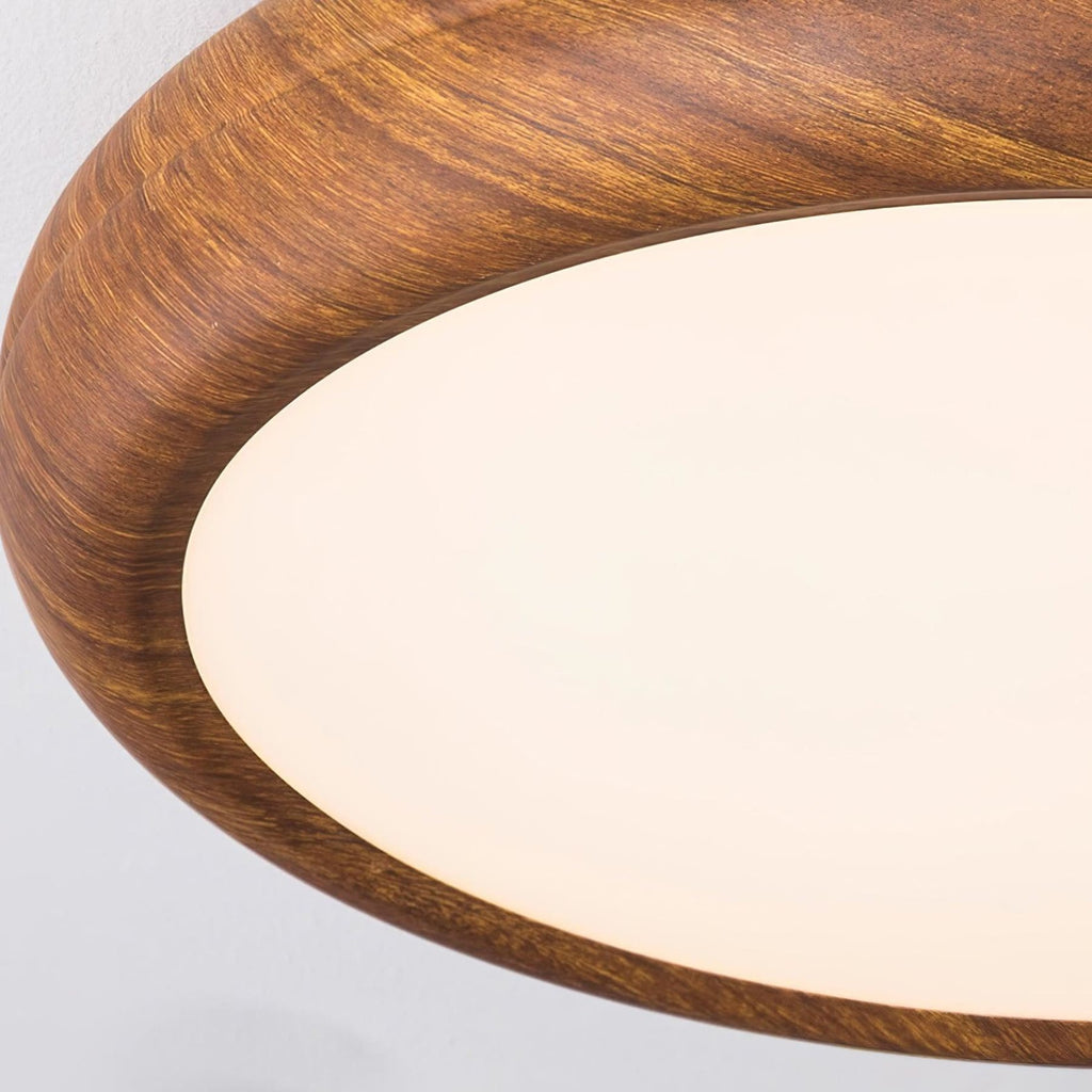 Modern Wood Flush Mount Ceiling Light for Living Room — Harbor Light Co.