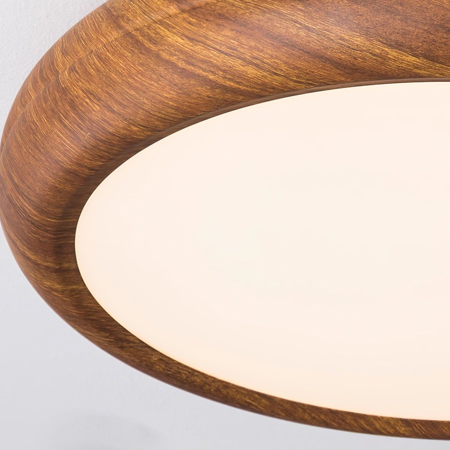 Modern Wood Flush Mount Ceiling Light for Living Room — Harbor Light Co.