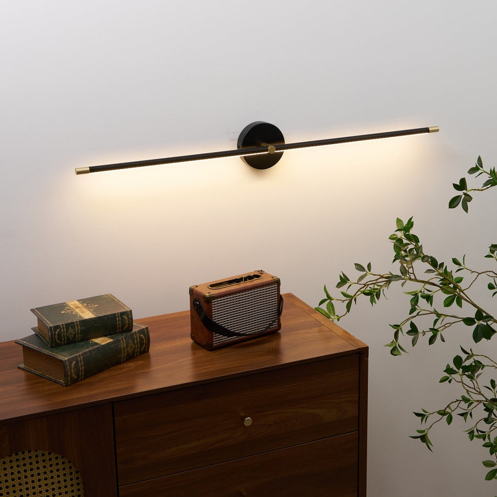 Modern Linear Metal Wall Light With Warm LED Glow — Harbor Light Co.