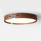 Scandinavian Wood Flush Mount Ceiling Light for Living Room — Harbor Light Co.