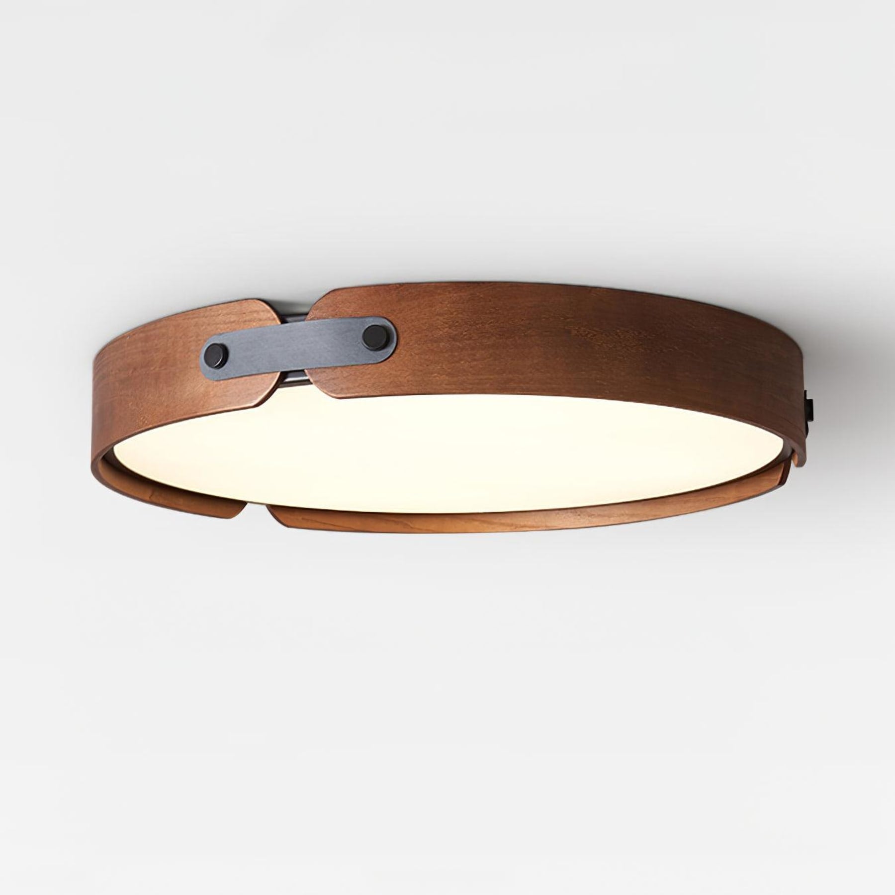 Scandinavian Wood Flush Mount Ceiling Light for Living Room — Harbor Light Co.