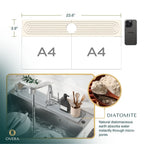 Diatomite Stone Faucet Sink Mat with Quick Drying Absorbent Surface