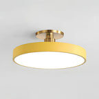 Modern Circular Semi Flush Mount LED Ceiling Light