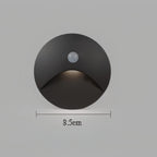 Modern Aluminum Wall Light With Motion Sensor for Hallways in Black — Harbor Light Co.