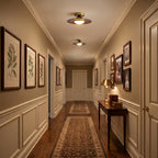 Modern Wood Semi-Flush Mount Ceiling Light for Living Room — Harbor Light Co.