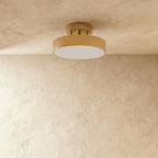 Modern Iron Semi-Flush Mount Ceiling Light for Living Room — Harbor Light Co.