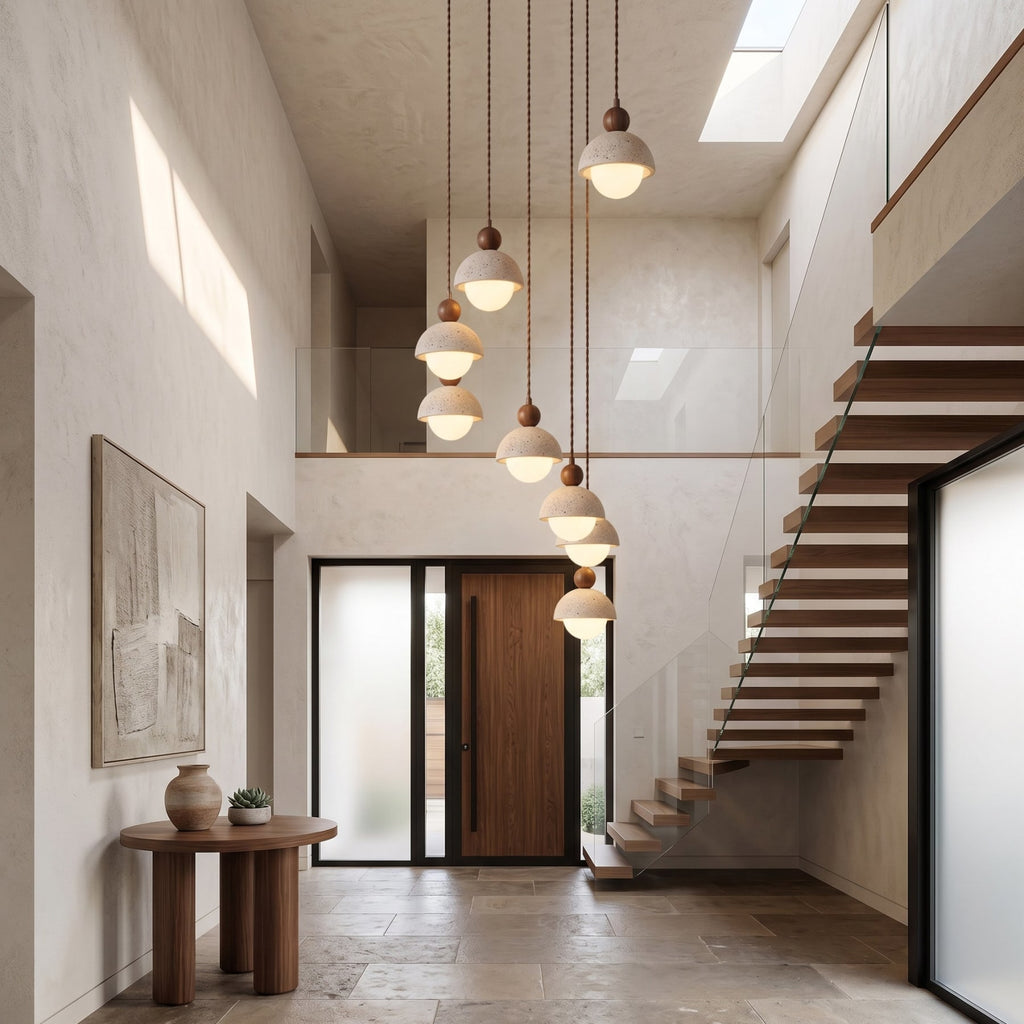 Modern Travertine Stone Pendant Light for Dining Room — Harbor Light Co.