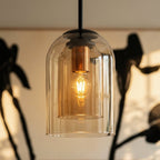 Modern Glass Pendant Light With Warm LED Glow — Harbor Light Co.