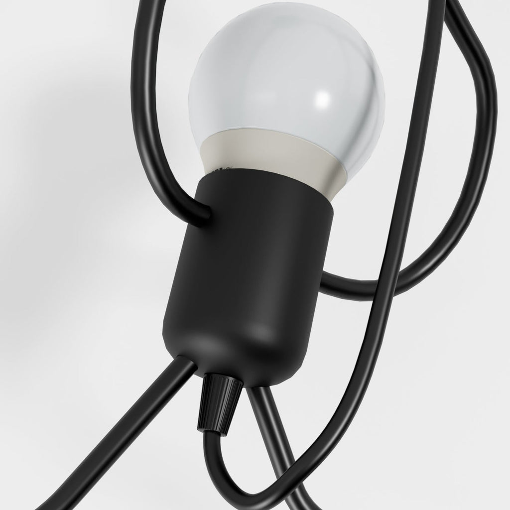Modern Wrought Iron Pendant Light With Warm LED Glow — Harbor Light Co.