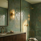 Modern Brass Wall Light With Warm LED Glow — Harbor Light Co.