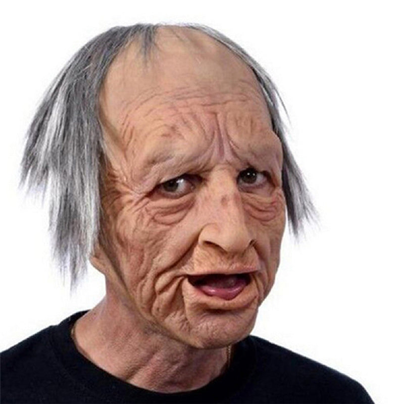 Realistic Latex Mask Full Head Halloween Costume Mask for Adults with Lifelike Detail for Cosplay Masquerade and Themed Parties
