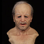Realistic Latex Mask Full Head Halloween Costume Mask for Adults with Lifelike Detail for Cosplay Masquerade and Themed Parties