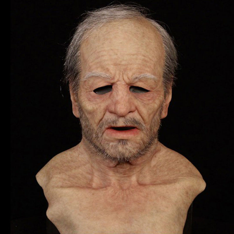 Realistic Latex Mask Full Head Halloween Costume Mask for Adults with Lifelike Detail for Cosplay Masquerade and Themed Parties