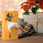 Decorative Tissue Box Cover with Dancing Lady Design Retro Pin-Up Facial Tissue Holder Tissue Dispenser for Living Room Bathroom and Office