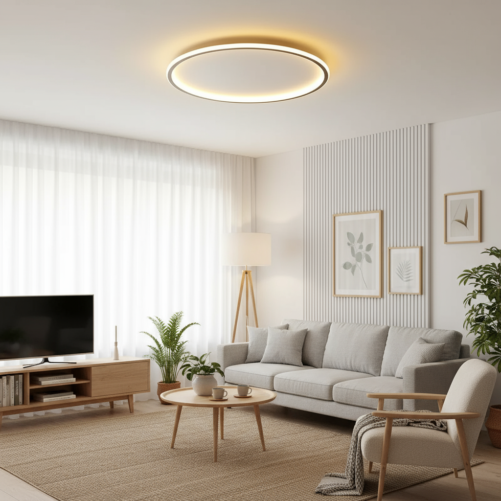 Modern Acrylic Flush Mount Ceiling Light for Living Room — Harbor Light Co.