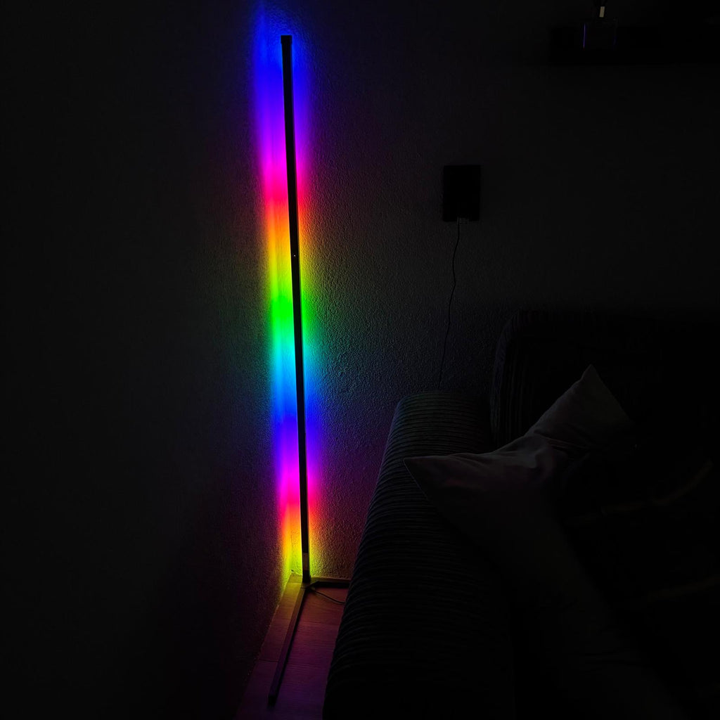 RGB Corner LED Light Floor Lamp with Remote Control