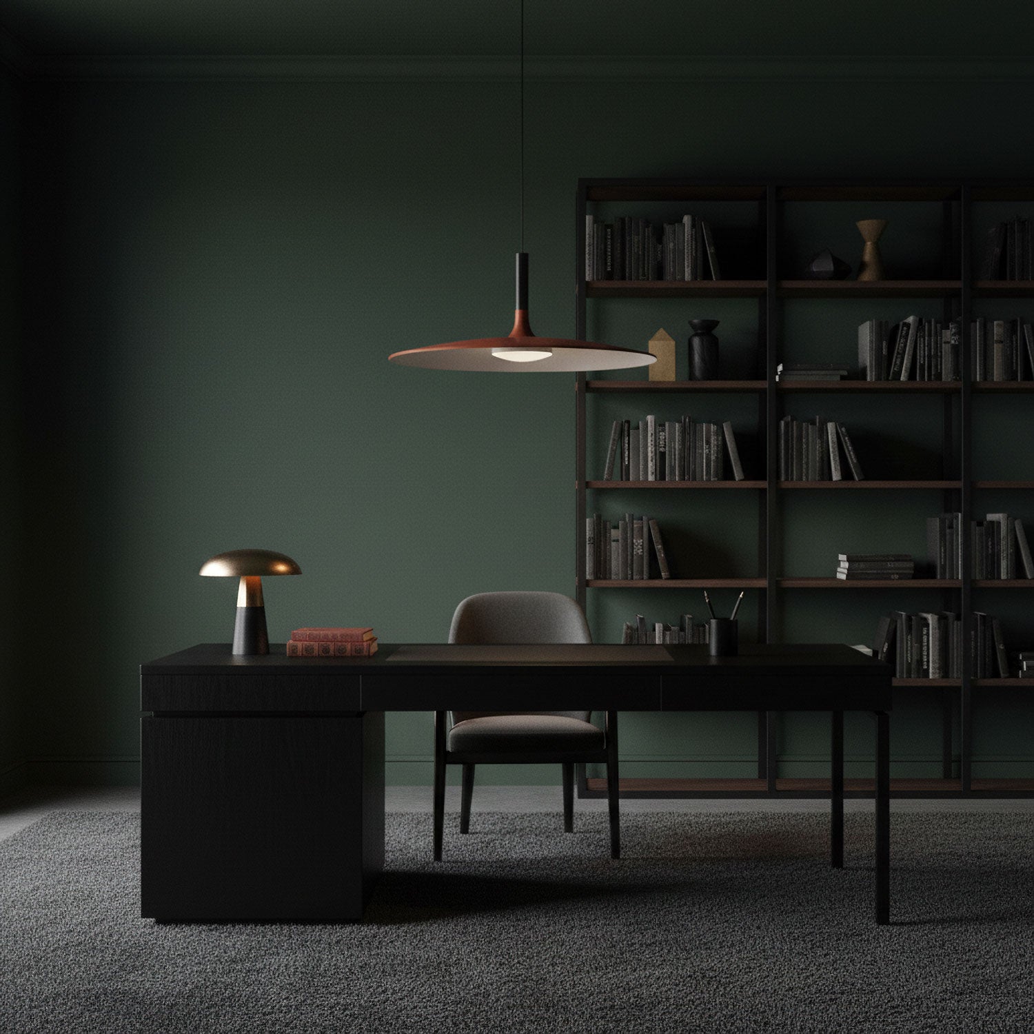 Modern Metal Pendant Light With Dimmable LED Glow — Harbor Light Co.