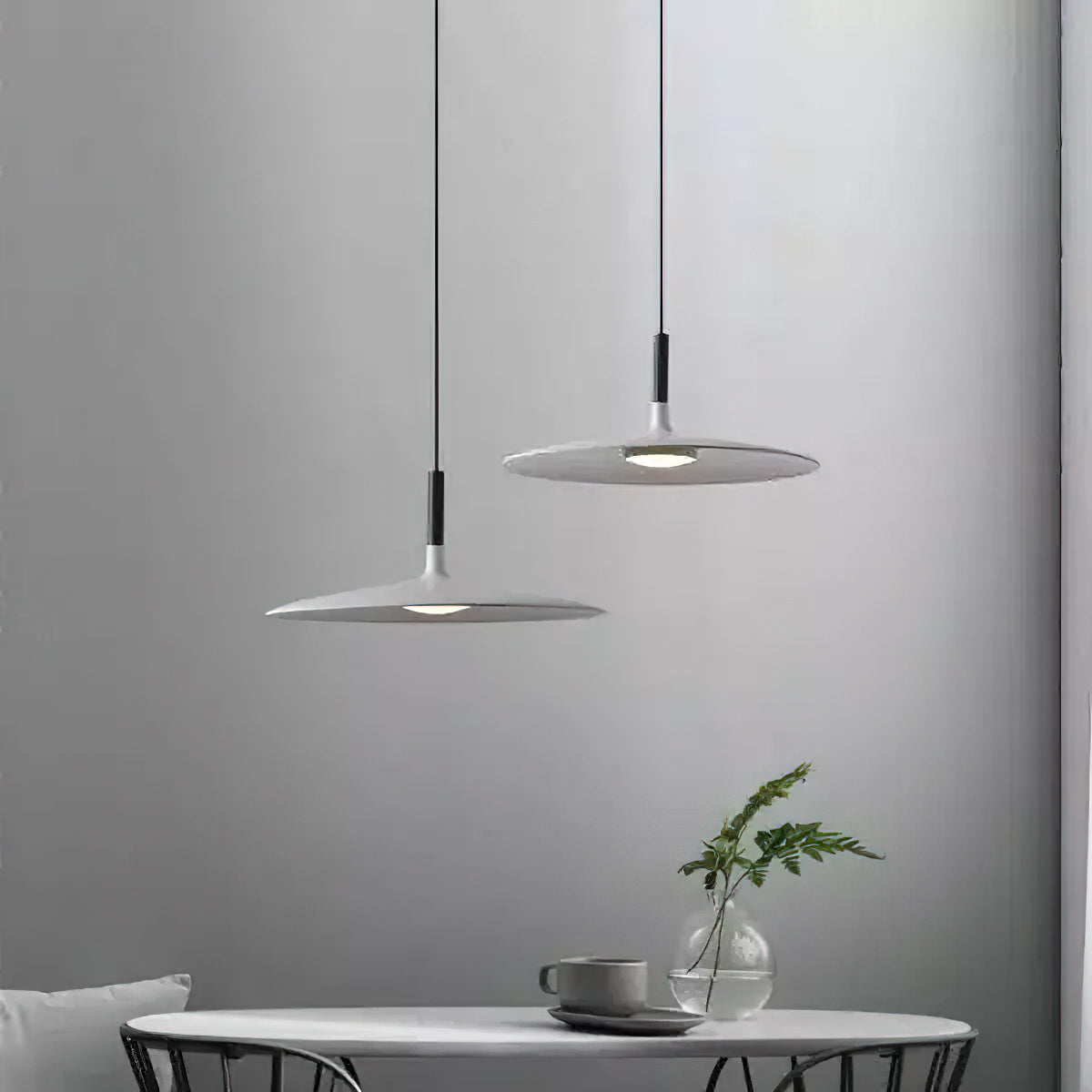 Modern Metal Pendant Light With Dimmable LED Glow — Harbor Light Co.
