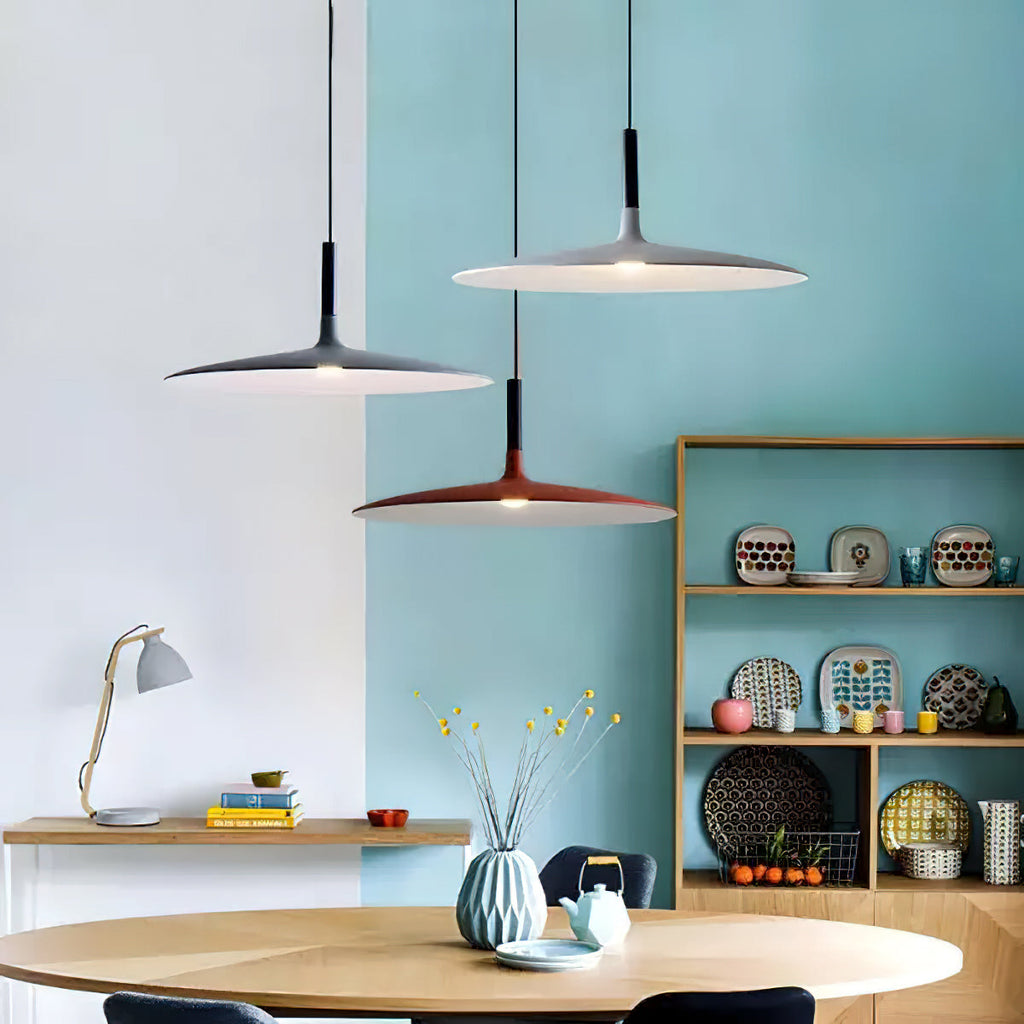 Modern Metal Pendant Light With Dimmable LED Glow — Harbor Light Co.