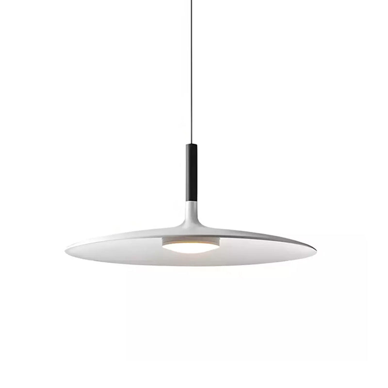 Modern Metal Pendant Light With Dimmable LED Glow in Ø13.8" x H6.7" (Ø35 x H17 cm) — Harbor Light Co.