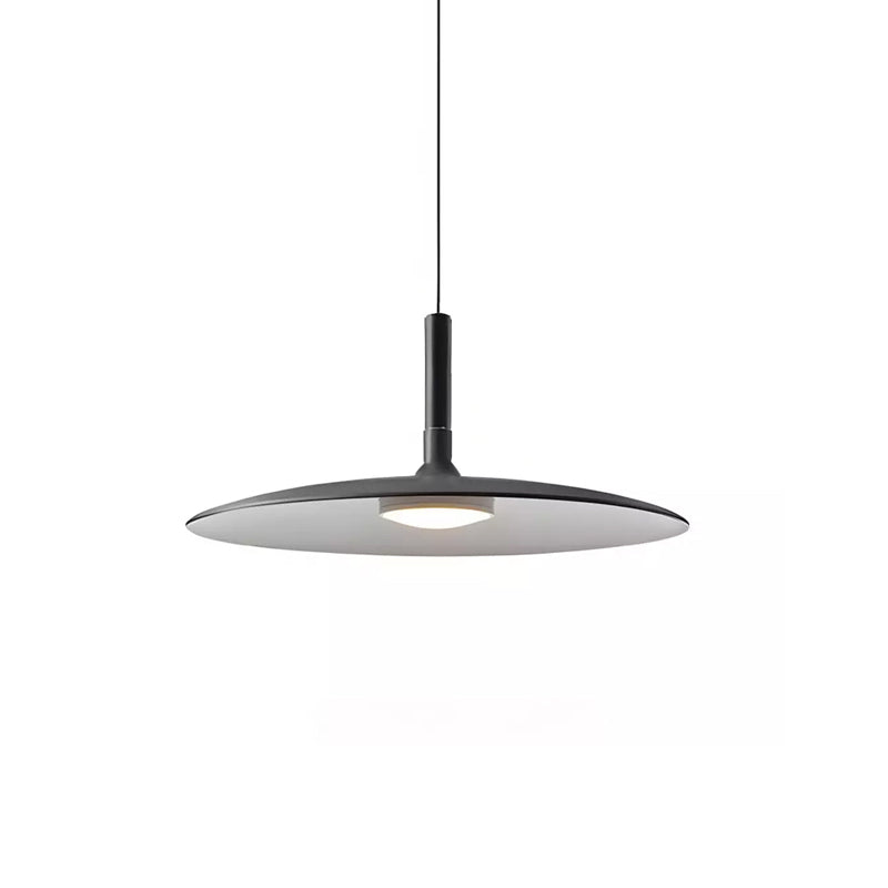 Modern Metal Pendant Light With Dimmable LED Glow in Matte Black — Harbor Light Co.