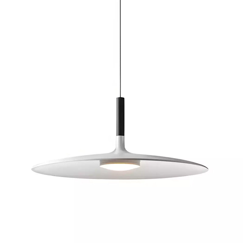 Modern Metal Pendant Light With Dimmable LED Glow in Ø17.7" x H6.7" (Ø45 x H17 cm) — Harbor Light Co.