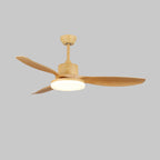 5-Blade Wooden Ceiling Fan Light with Downrod Mount