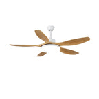 5-Blade Wooden Ceiling Fan Light with Downrod Mount