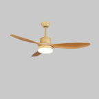 5-Blade Wooden Ceiling Fan Light with Downrod Mount