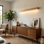 Linear Wood Wall Sconce with Slim Light