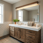 Linear Wood Wall Sconce with Slim Light