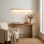 Linear Wood Wall Sconce with Slim Light