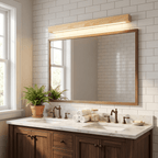 Linear Wood Wall Sconce with Slim Light