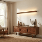 Linear Wood Wall Sconce with Slim Light