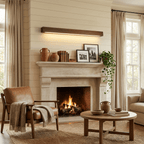 Linear Wood Wall Sconce with Slim Light