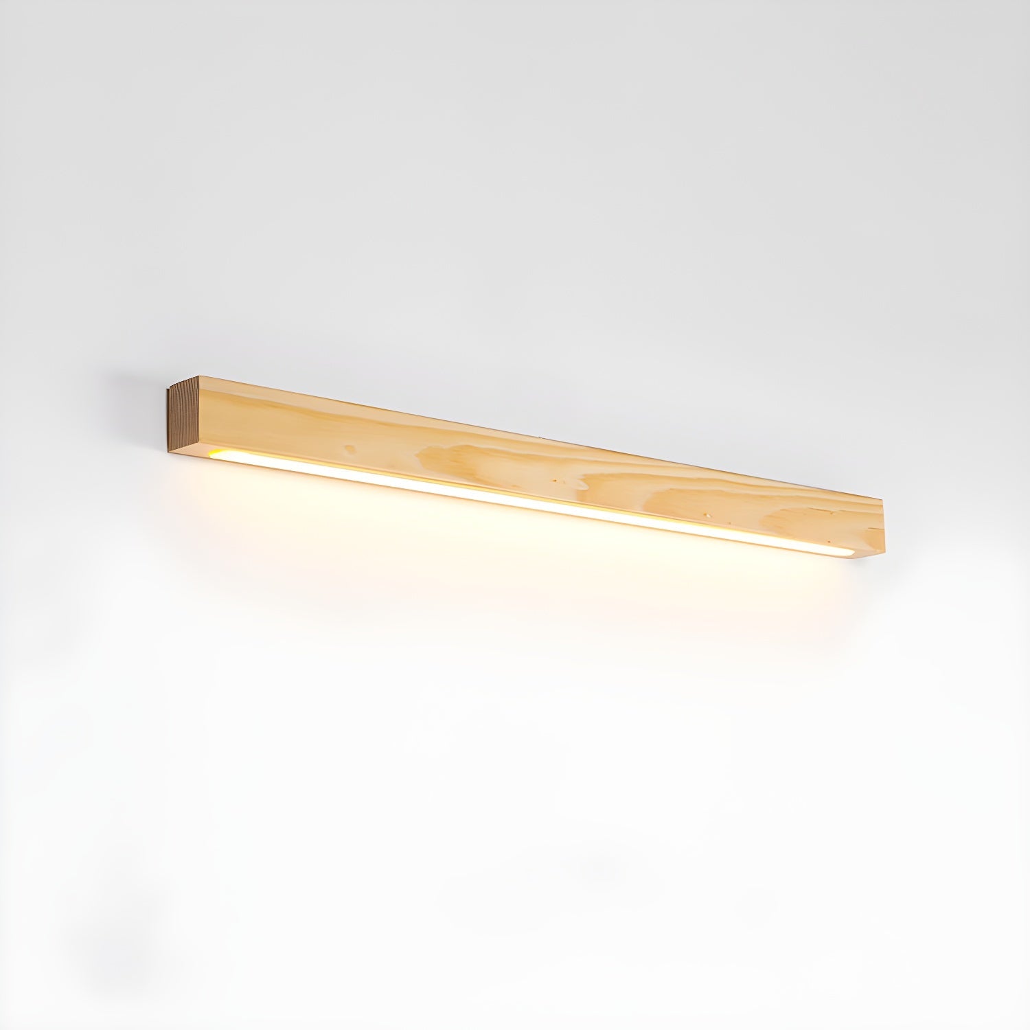 Linear Wood Wall Sconce with Slim Light