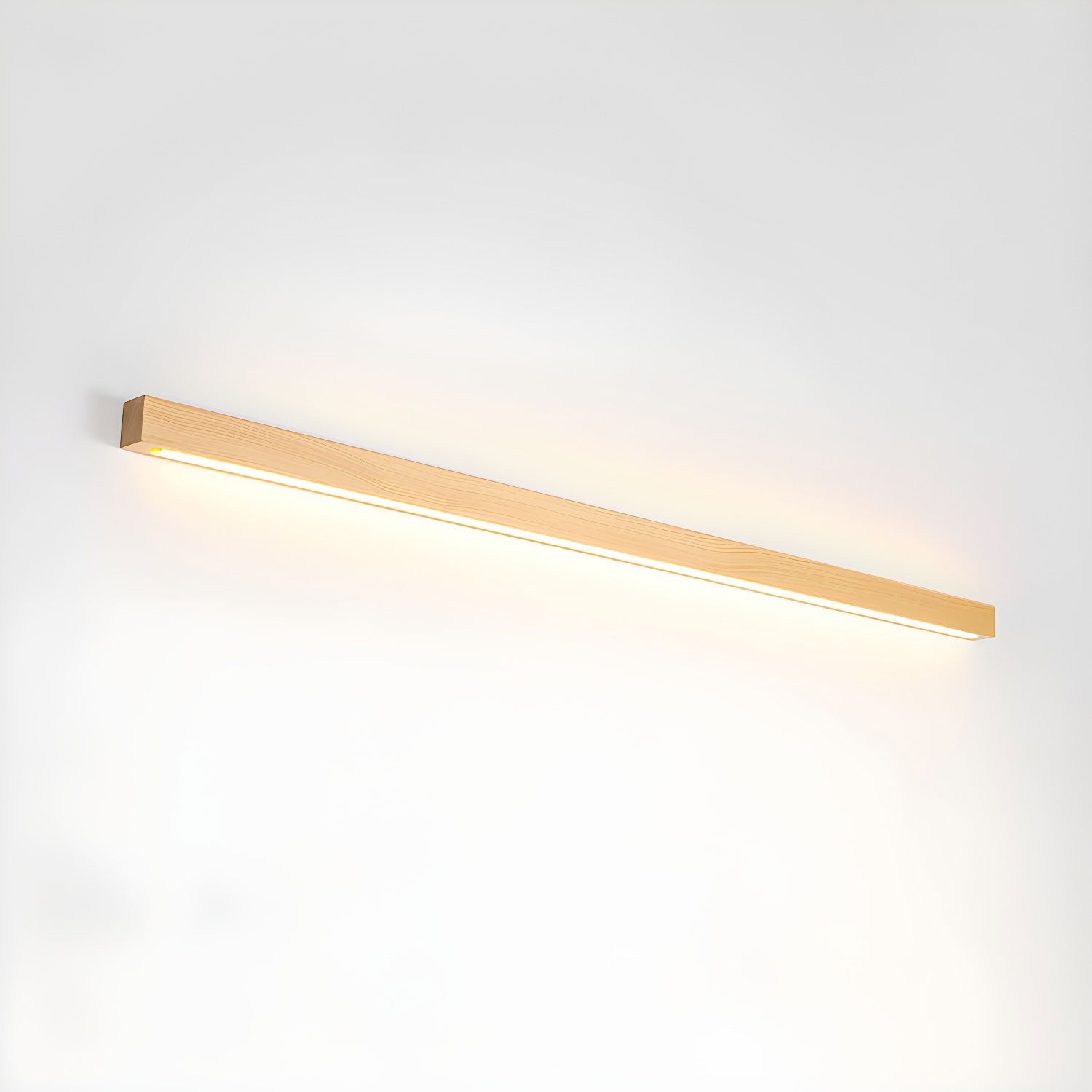 Linear Wood Wall Sconce with Slim Light