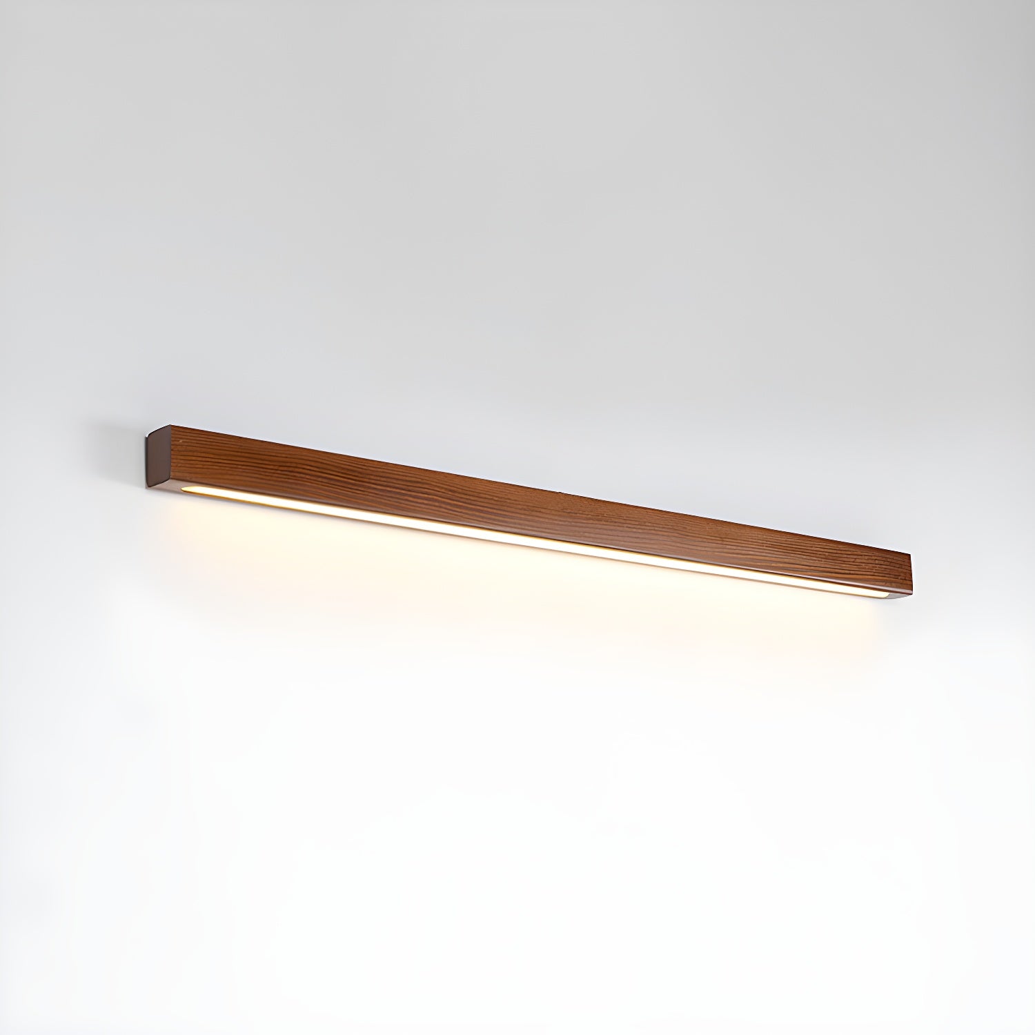 Linear Wood Wall Sconce with Slim Light