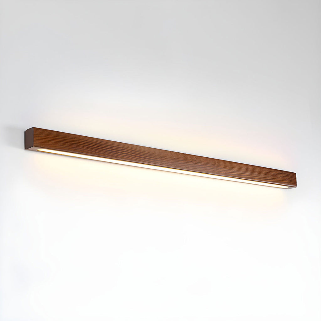 Linear Wood Wall Sconce with Slim Light