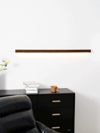 Linear Wood Wall Sconce with Slim Light