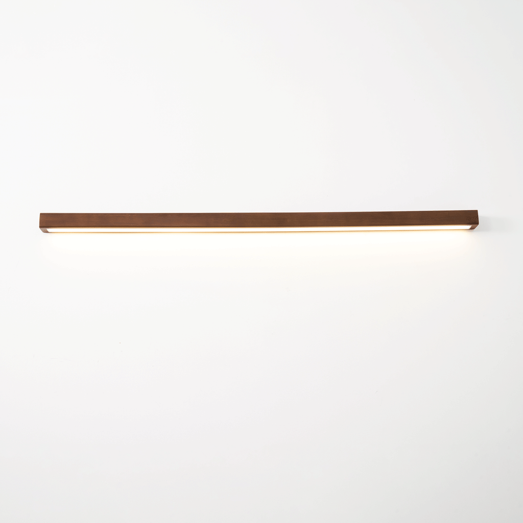Linear Wood Wall Sconce with Slim Light