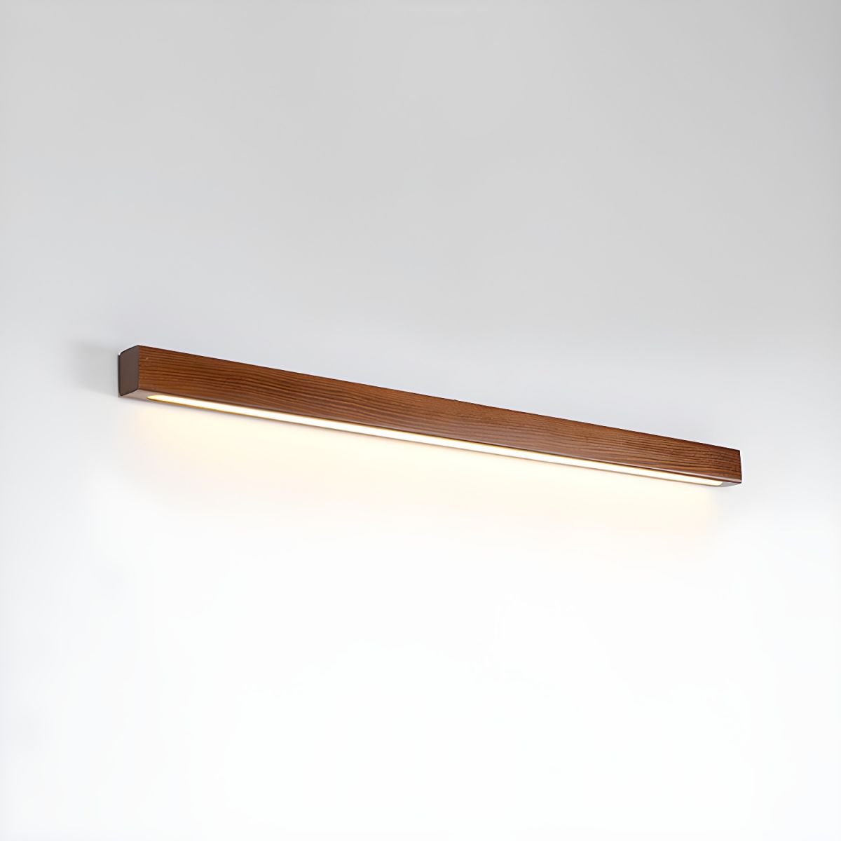 Linear Wood Wall Sconce with Slim Light
