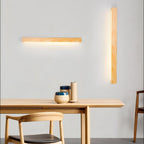 Linear Wood Wall Sconce with Slim Light