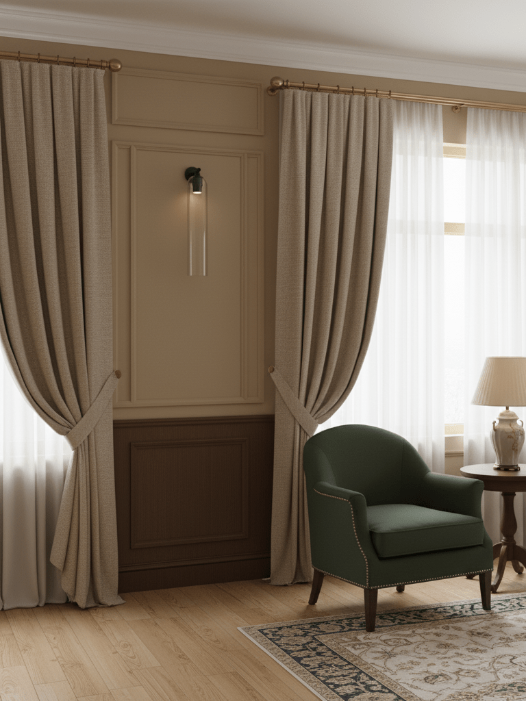 Art Glass Tube Wall Sconce with Brass Wall Mount