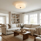 Vintage Glass Flush Mount Ceiling Light
