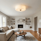 Vintage Glass Flush Mount Ceiling Light