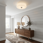 Vintage Glass Flush Mount Ceiling Light