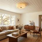Vintage Glass Flush Mount Ceiling Light